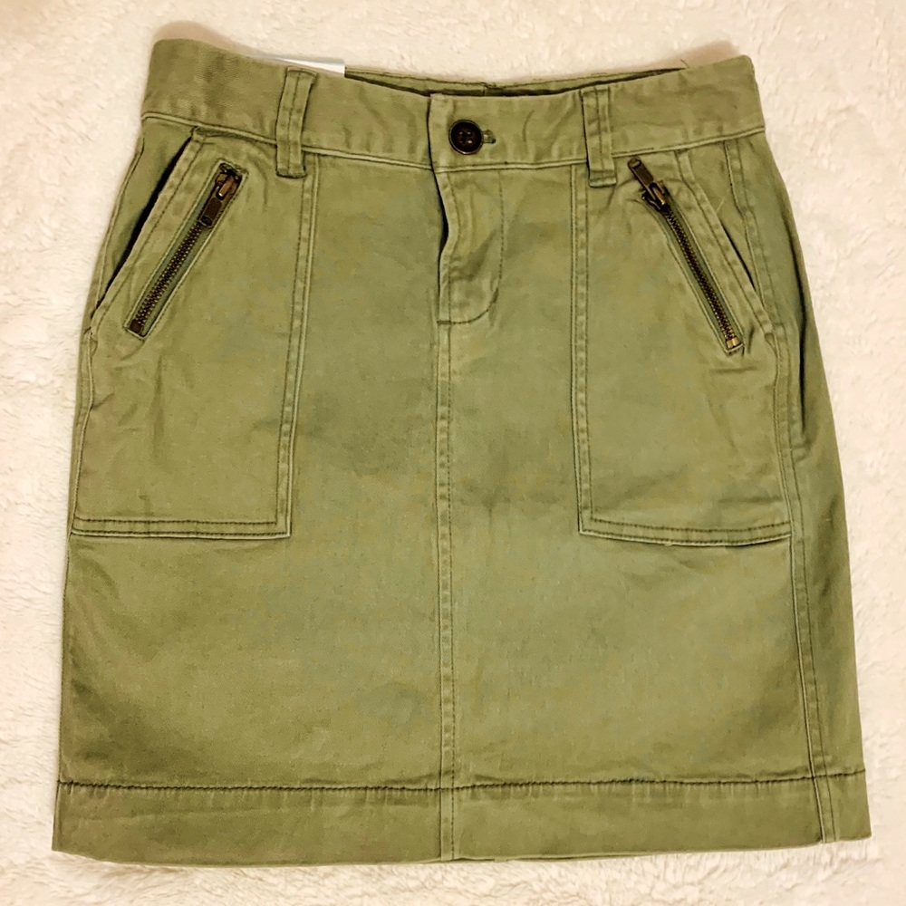 NWT Army Green Utility Style Skirt